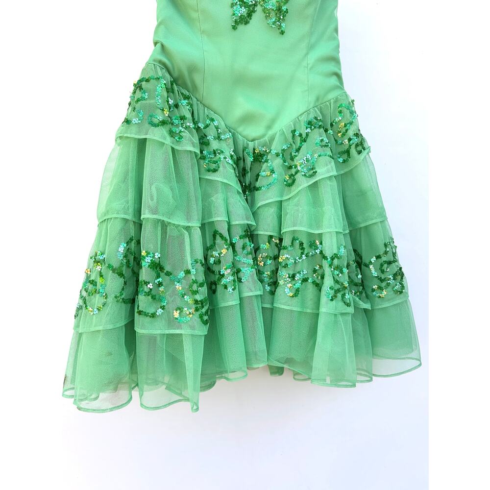Y2K Betsey Johnson Sharpay Evans Dress High School Musical Green Fairy Tulle 6 - Picture 6 of 11